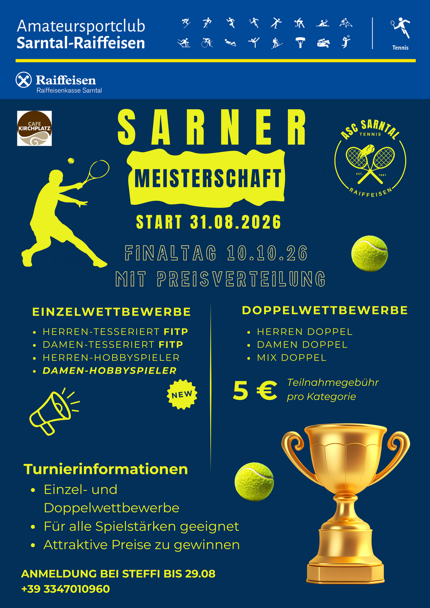 Sarner Meisterschaft auf gehts!!